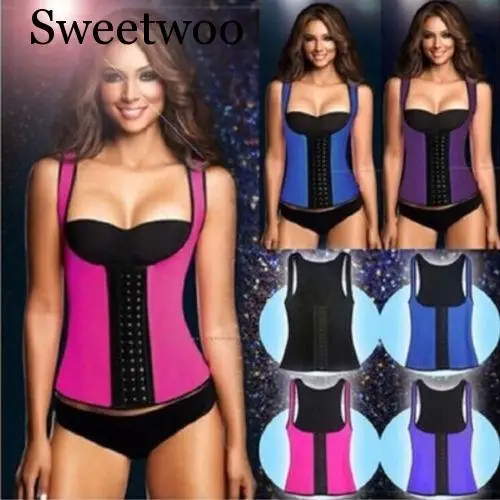 New Shapers Neoprene Sauna Sweat Vest Waist Trainer Cincher Women Body Slimming Trimmer Corset Workout Thermo Push Up Yoga Shirt