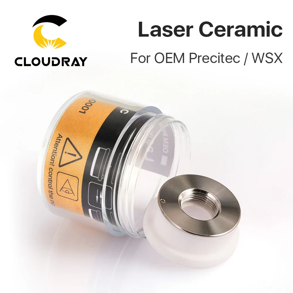 Cloudray KT B2β²β² CON Laser Ceramic Dia. 28mm Nozzle Holder Fiber Laser Cutting Head Nozzle Holder for OEM Precitec Laser Head