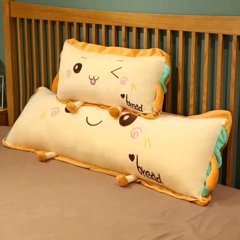 65-120 سنتيمتر محاكاة الغذاء الخبز كعكة ألعاب من نسيج مخملي لطيف محشوة دمية لينة قيلولة وسادة نوم أريكة سرير وسادة الإبداعية هدية عيد ميلاد