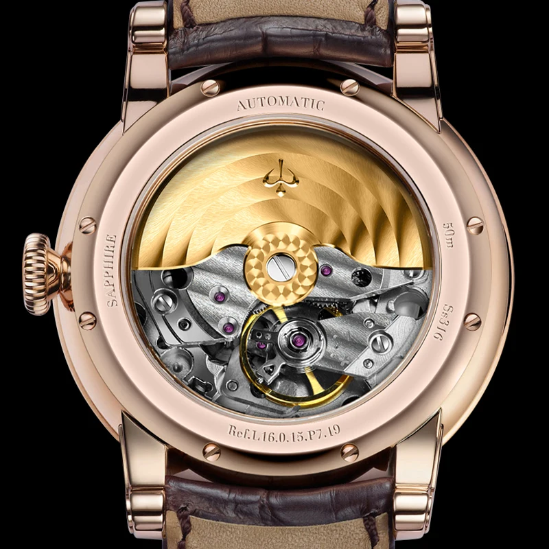 PONIGER Luxury Brand Men Watch MIYOTA Movement Business Male Wrist Watch Leather Strap Sapphire Glass Waterproof Watch