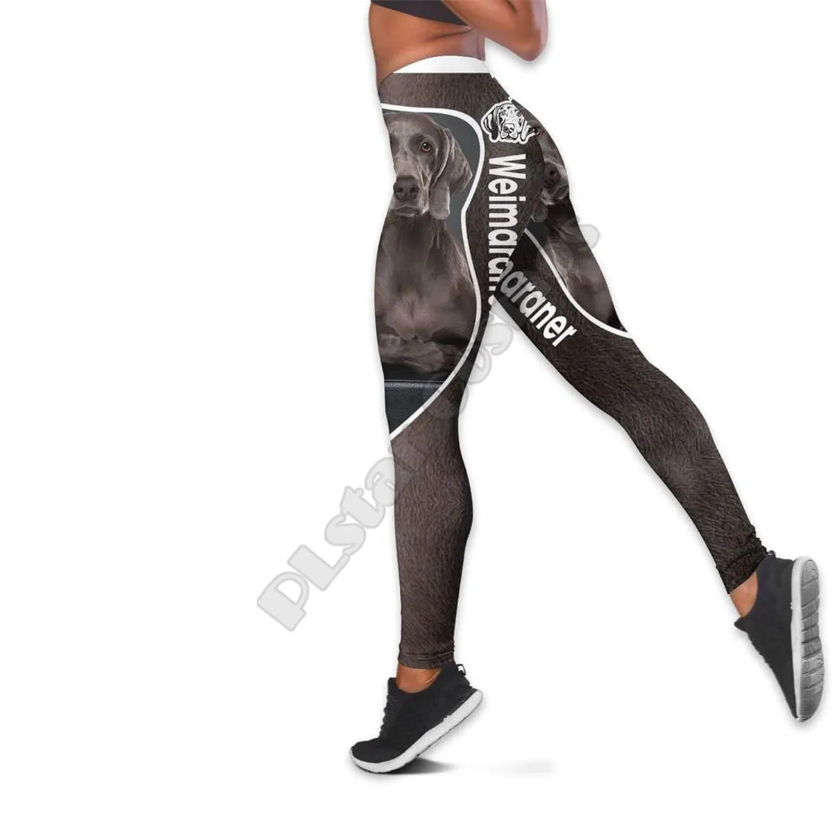 PLstar Cosmos Weimaraner 3d In Hình Nữ Quần Leggin Giáng Sinh Gợi Cảm Lễ Hội Legging Tập Yoga