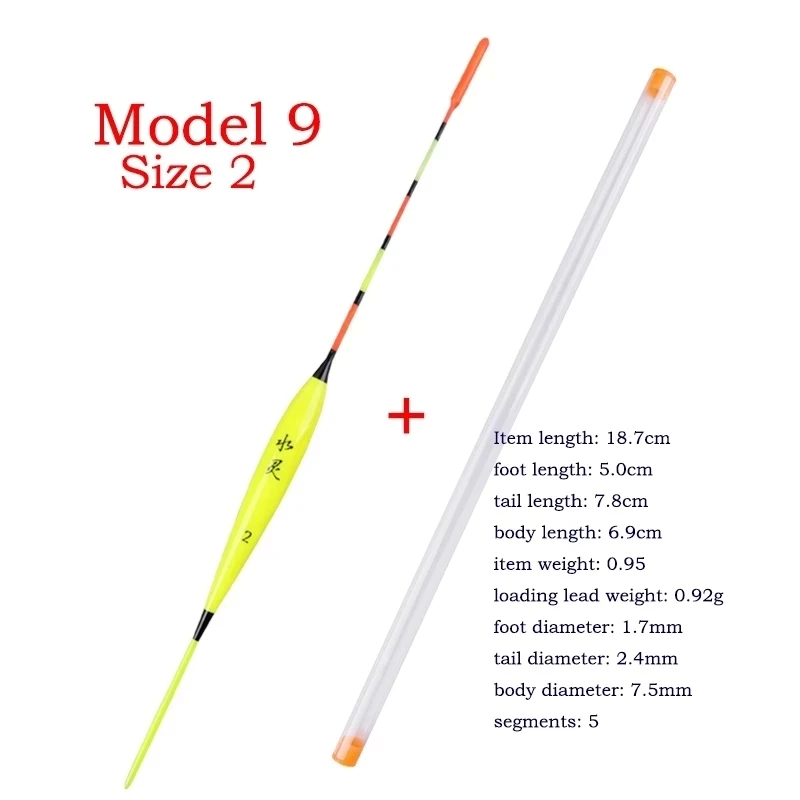 1 Piece Fresh Water Fishing Float+1 Piece Gift Tube+1 Bag Fishing Hooks Shallow Water Balsa Bobber Crucian Buoy Fishing Tackles