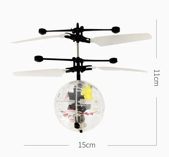 led magic flying ball Sensing Crystal Helicopter Induction Aircraft Toy Novelty Luminous Kids Toys Xmas Gift