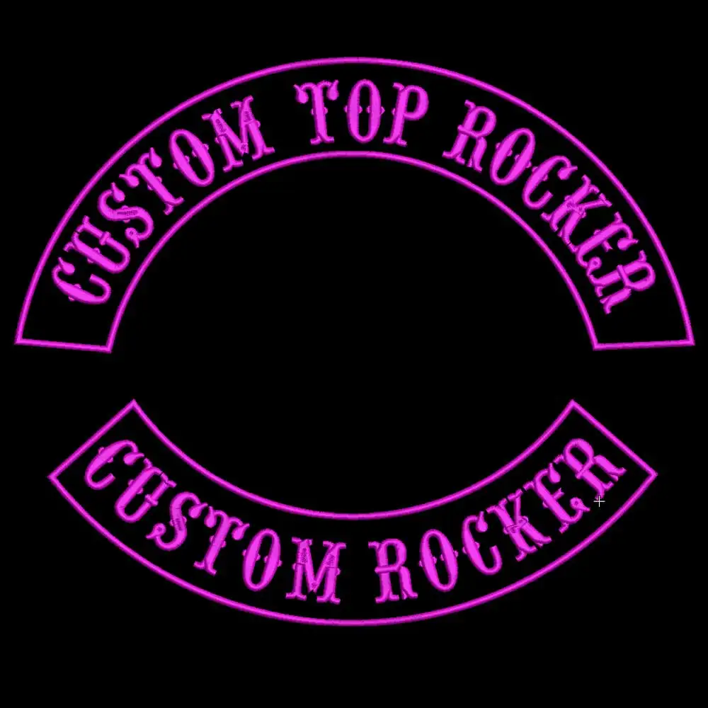 Vestiti di toppe punk biker ricamati PATCH di supporto bilanciere personalizzato