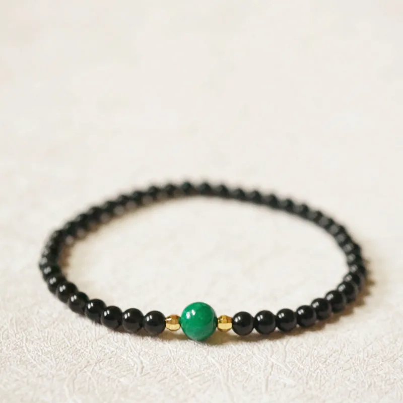 

Lii Ji Real Onyx Malachite Red Coral 925 Sterling silver Beads Bracelet for Men or Women Dropshipping