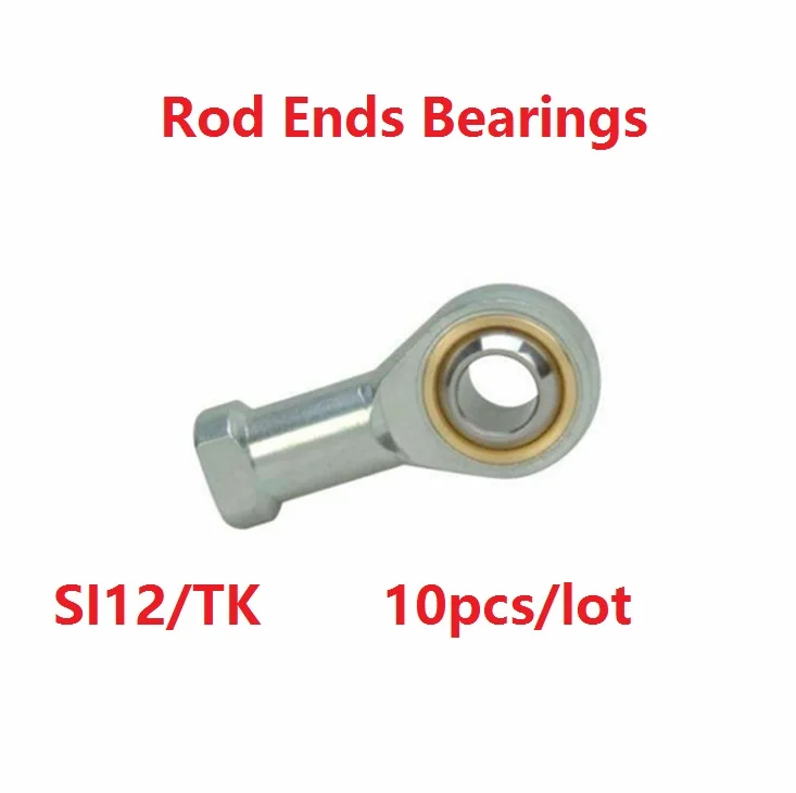 

10pcs/lot SI12/TK 12mm Rod End Joint ball Bearing Internal Thread Metric Female Right /Left Hand Fish Eye