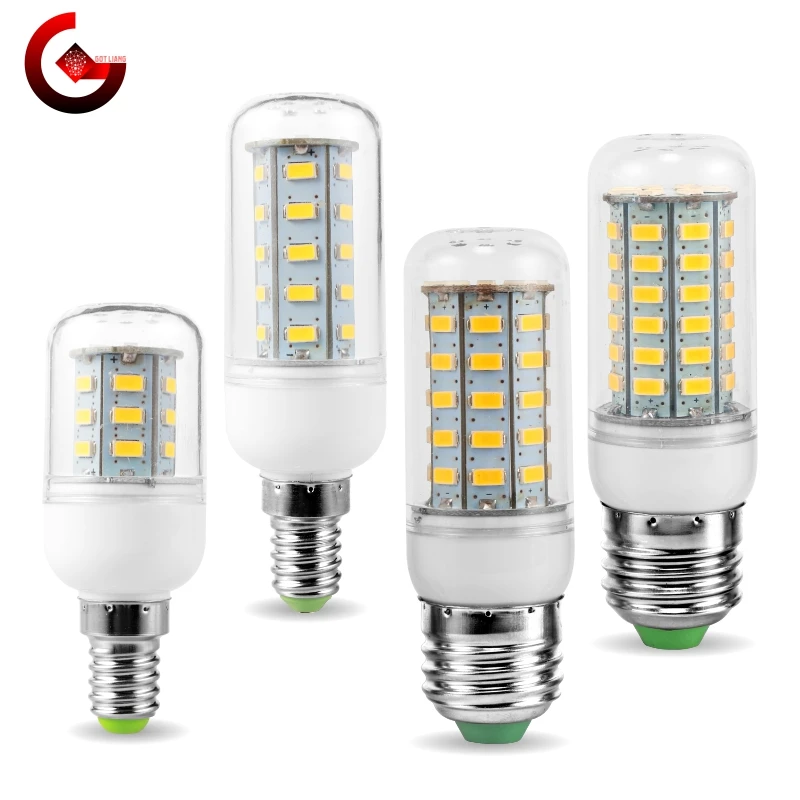 lampada milho led unidades e27 e14 24 36 48 56 69 72leds smd5730 220v para decoracao de casa lampada vela de led 01