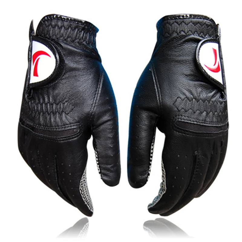 TTYGJ-guantes de Golf genuinos para hombre, antideslizantes, transpirables, de piel de cordero, para mano izquierda y derecha, cómodos y respetuosos con la piel, alta calidad, 2024