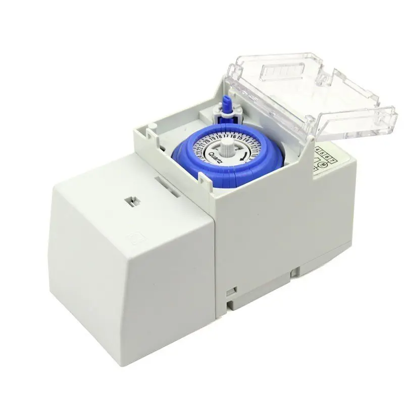 SUL181H Mechanical Timer 24 hours Time Switch Relay Electrical Programmable Timer 24 hour Din Rail Timer Switch