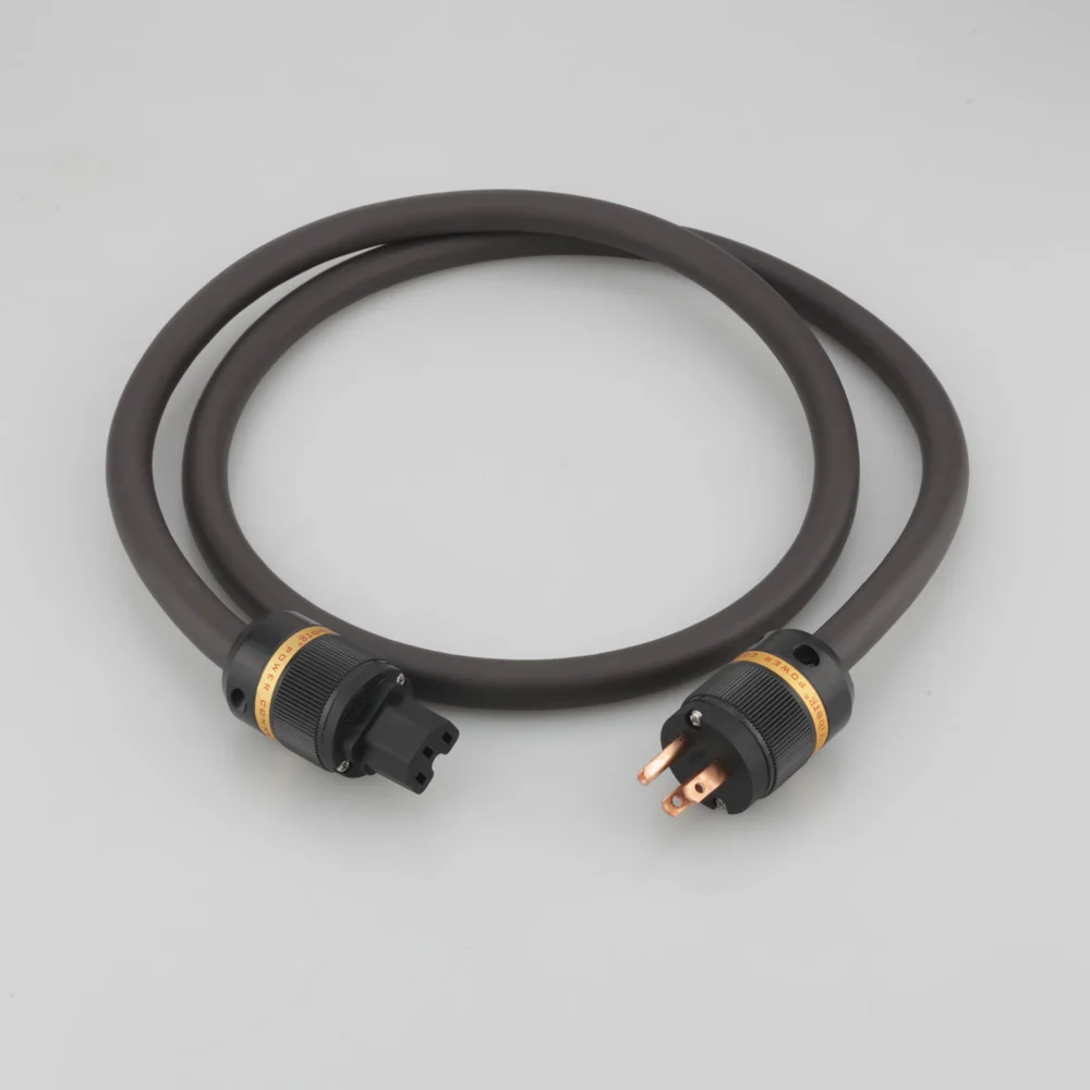 

High Quality Viborg VP1606 OFC RISR 6MM square US HIFI Power Cable With US Pure Copper Power Plug Audiophile