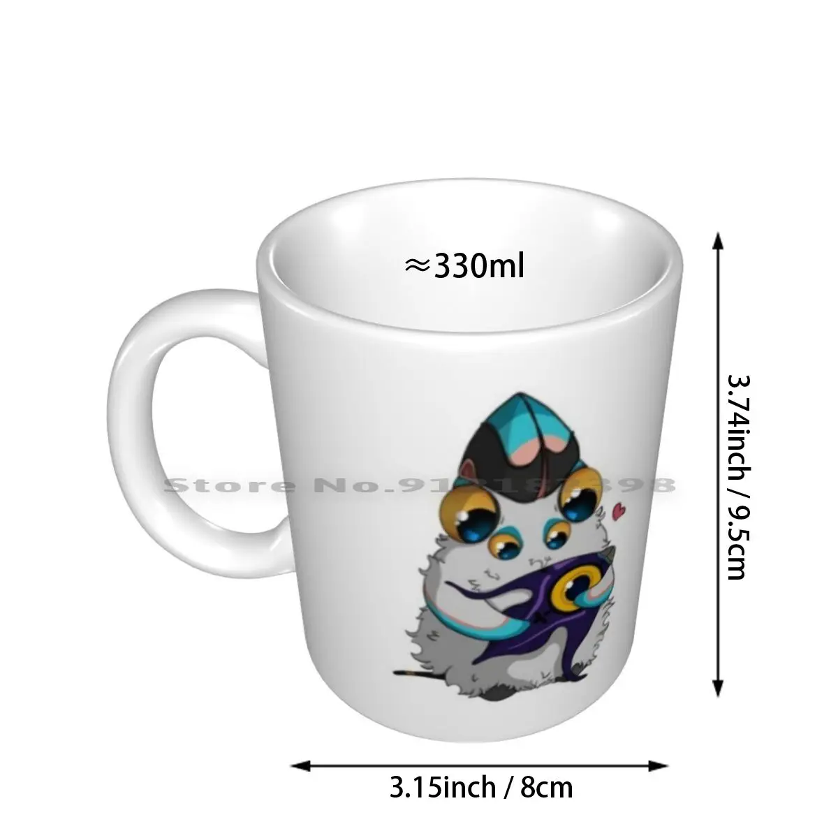 Pengling Ceramic Mugs Coffee Cups Milk Tea Mug Below Zero Penguin Creature Pengling Underwater Sea Cute Chibby Baby Game Video