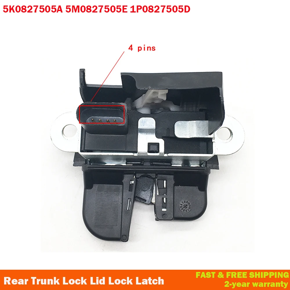 

1K6827505E 5K0827505A 5M0827505E 1P0827505D For Seat Leon Rear Trunk Lock Lid Lock Latch For VW Golf Mk5 Golf Git Golf Mk6