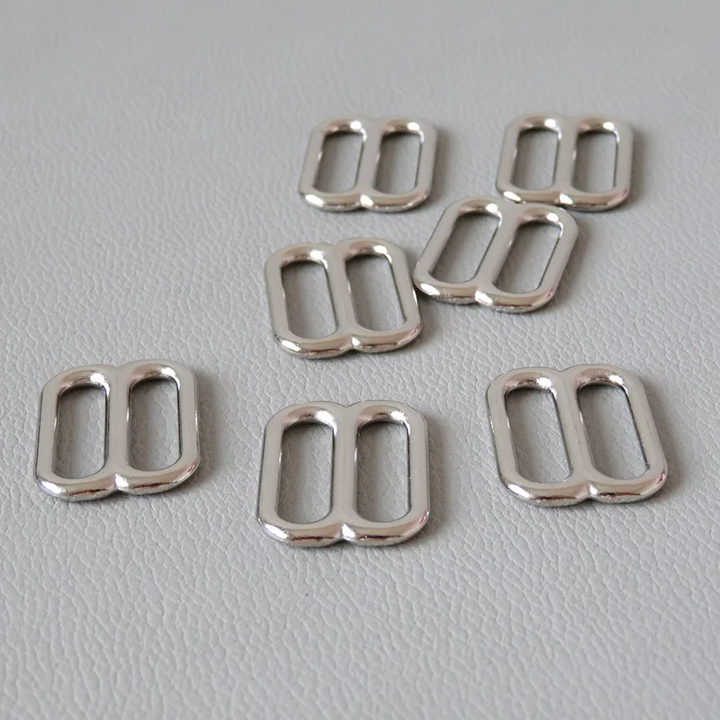 Inner 10mm 15mm 20mm 25mm Metal Slider Adjustable Buckle For Bag Accessory Belt Loop Hardware Cat Dog Collar Garment Shoes Clasp