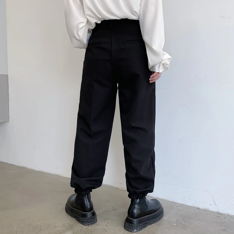 Men's Spring Personality Is Simple And Loose Loose Loose Casual Pants Classic Dark Loose Large Pants