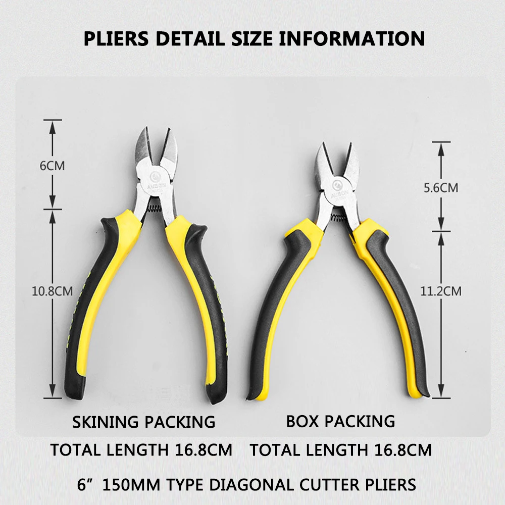 Cutting Pliers Diagonal Cutter Round Jaw Micro Beading Pliers Electrical Wires Cutters 6\