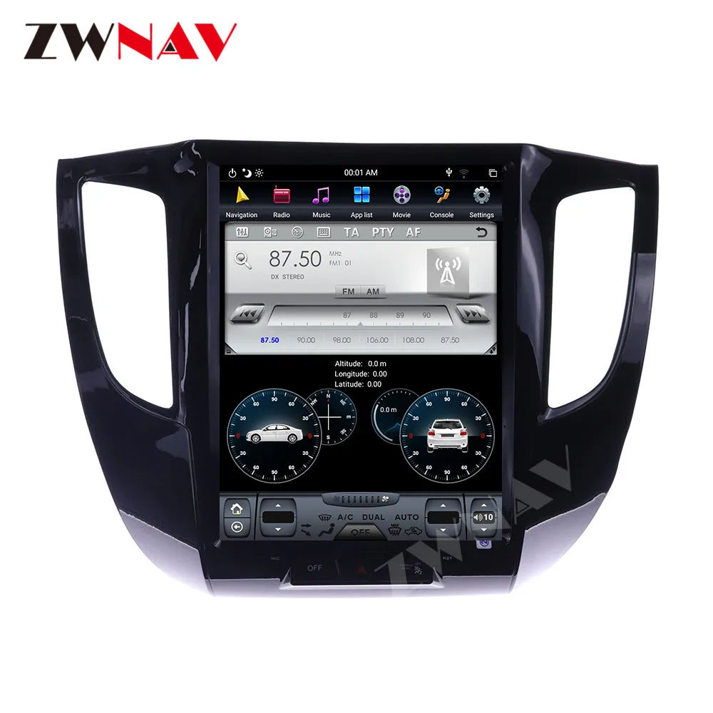 4+128G Tesla Screen Carplay For 2007-2017 Mitsubishi L200 Pickup Android10 Player GPS Auto Audio Stereo Radio Recorder Head Unit