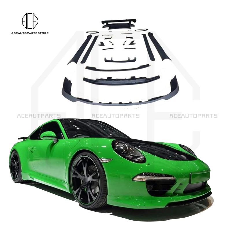 

for Porsche 911 2012-2015 FRP body kit for Porsche 991.1 Techar style front lip side skirts rear wing