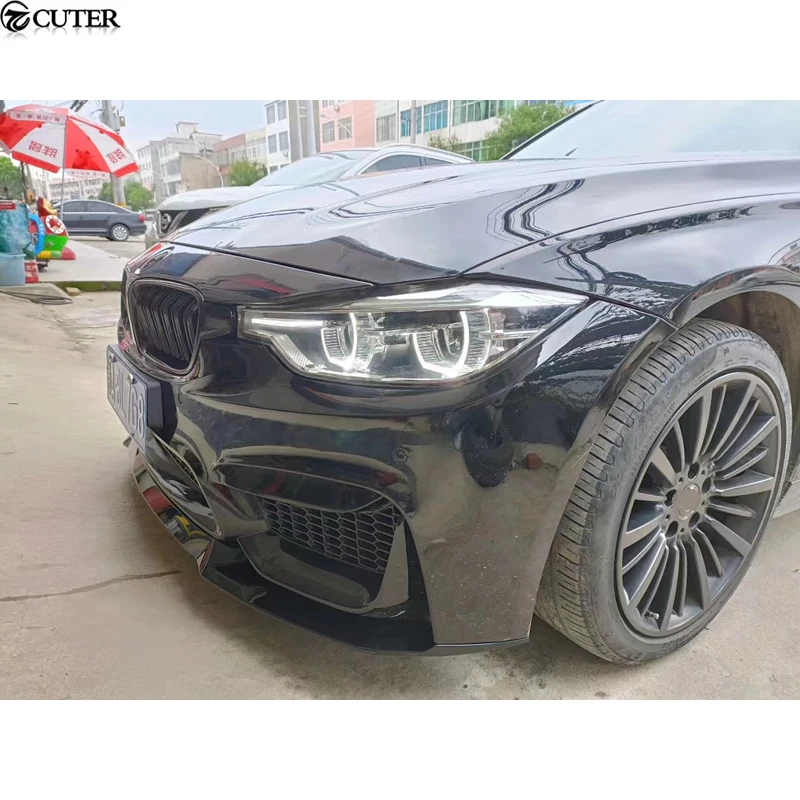 F30 AN M3 CS Style Carbon Fiber Front Bumper Lip for Bmw F30 3 Series 320i 325i 330i AN M3 Bumper