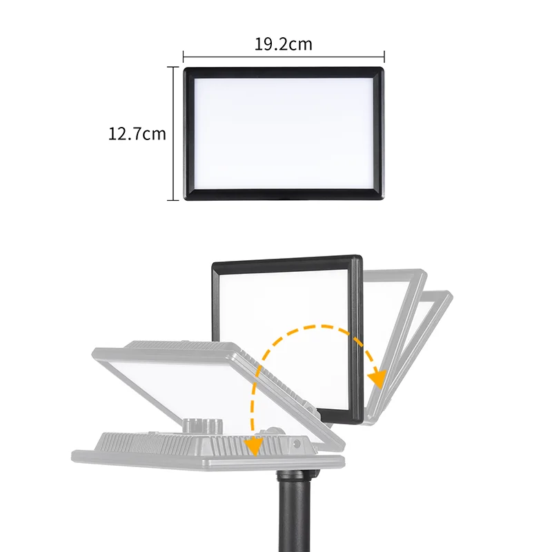 VIJIM K3 LED Video Light Panel US Plug 3200k-5600k Photography Studio Light for Youtube Live Streaming Video Conference Light