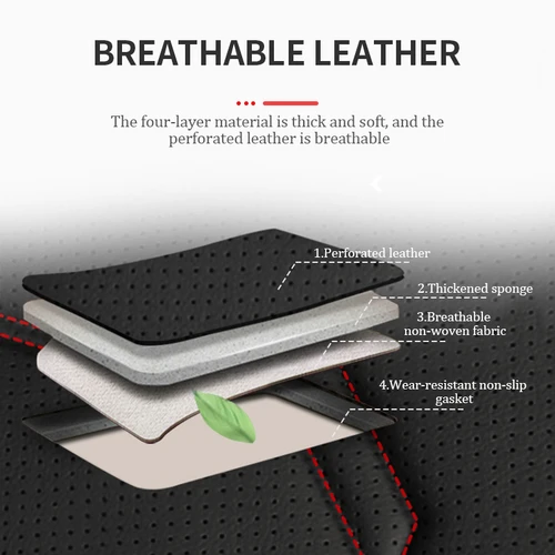 Imagen 2 del producto SEAMETAL-funda de lujo para asiento de coche, fundas para cojines de asiento de cuero PU, alfombrilla protectora Universal para asientos interiores de coche, alfombrilla para las cuatro estaciones