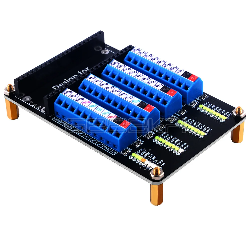 Raspberry Pi Pico /Pico W GPIO Screw Terminal Hat Pico Expansion Board 40pin for Programming Connection