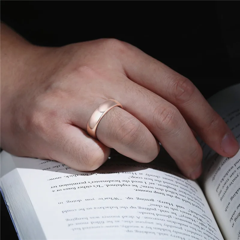 Tigrade 2/4/6mm 18K Roségold plattierter Wolframkarbid-Ehering für Frauen, massiver Verlobungsring für Liebende, Anel Modeschmuck – Detail 9