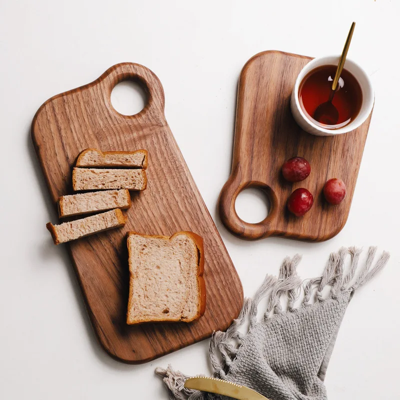 

chopping boards Solid wood cutting board black walnut pizza board whole wood steak bread board cutting vegetables fruit