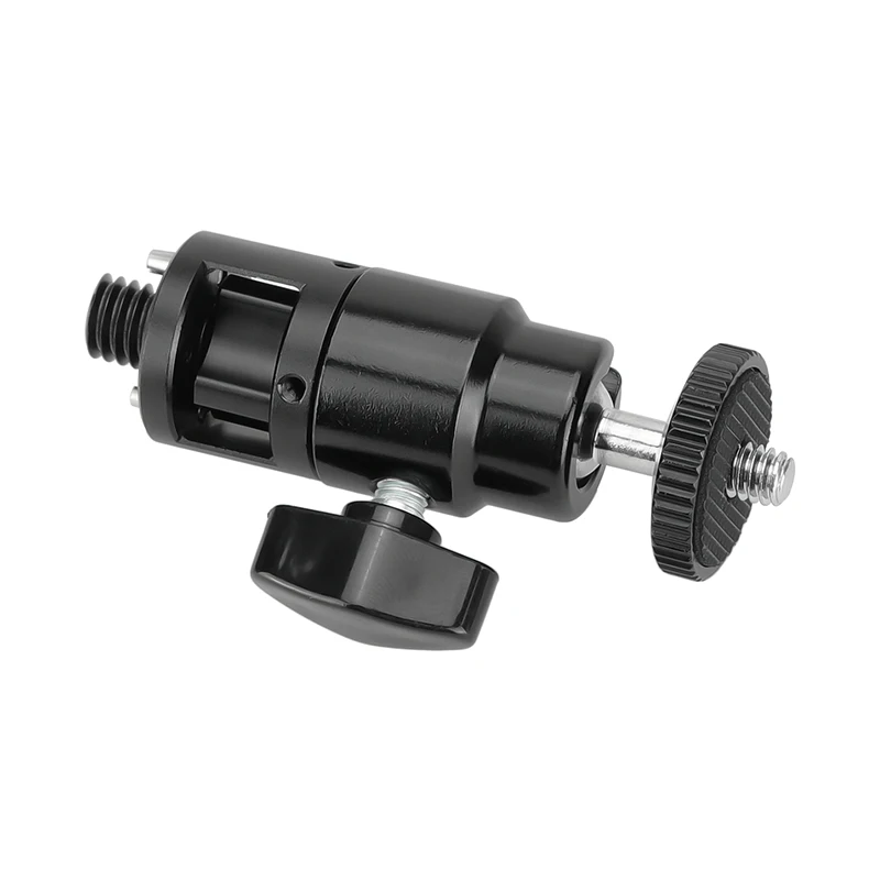 

CAMVATE Adjustable Ball Head Support Holder With 1/4"-20 Thumbscrew Mount & ARRI Locating Pins 3/8"-16 Thread Screw