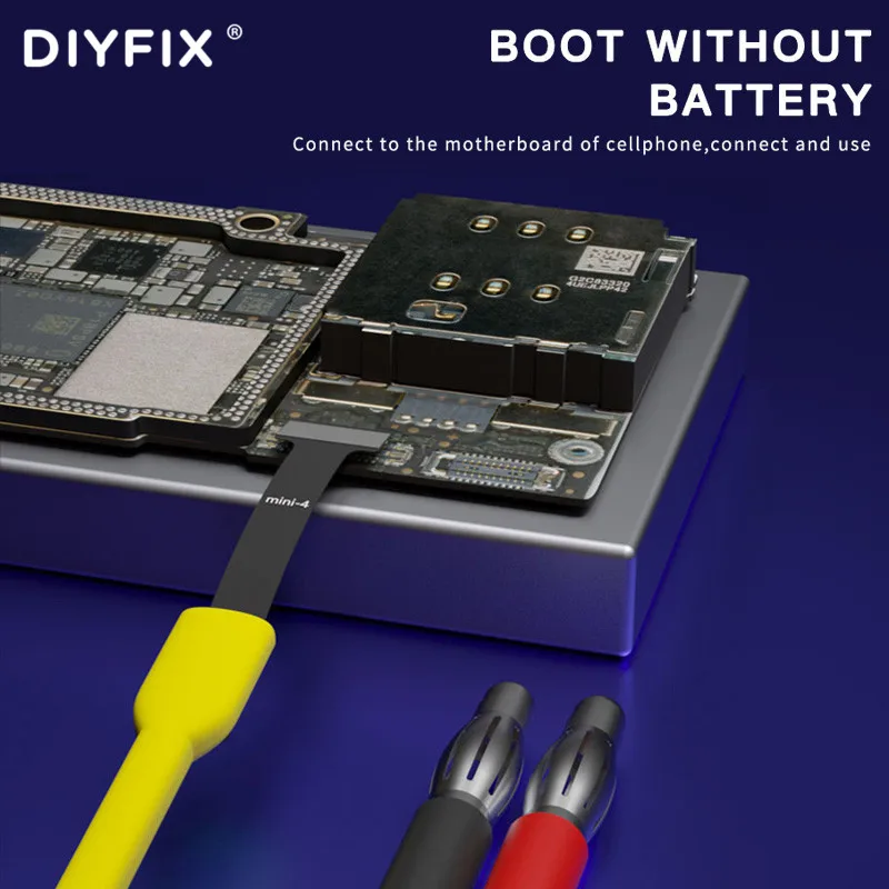 DIYFIX IP9 PRO Power Supply Boot Test Cable For IP5-12 Pro Max For Ipad Mini1/2/3/4 Phone Detect Repair Tool With Alligator Clip