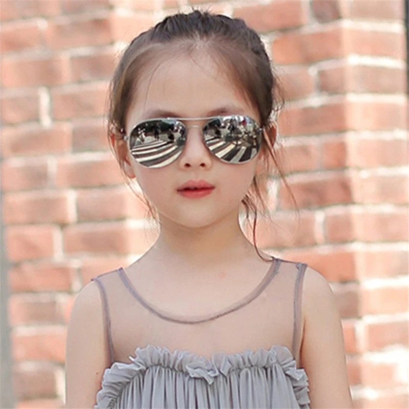 

S418 Brand Children Goggle Girls Alloy Sunglasses Hot Fashion Boys Girls Baby Child Classic Retro Cute Sun Glasses