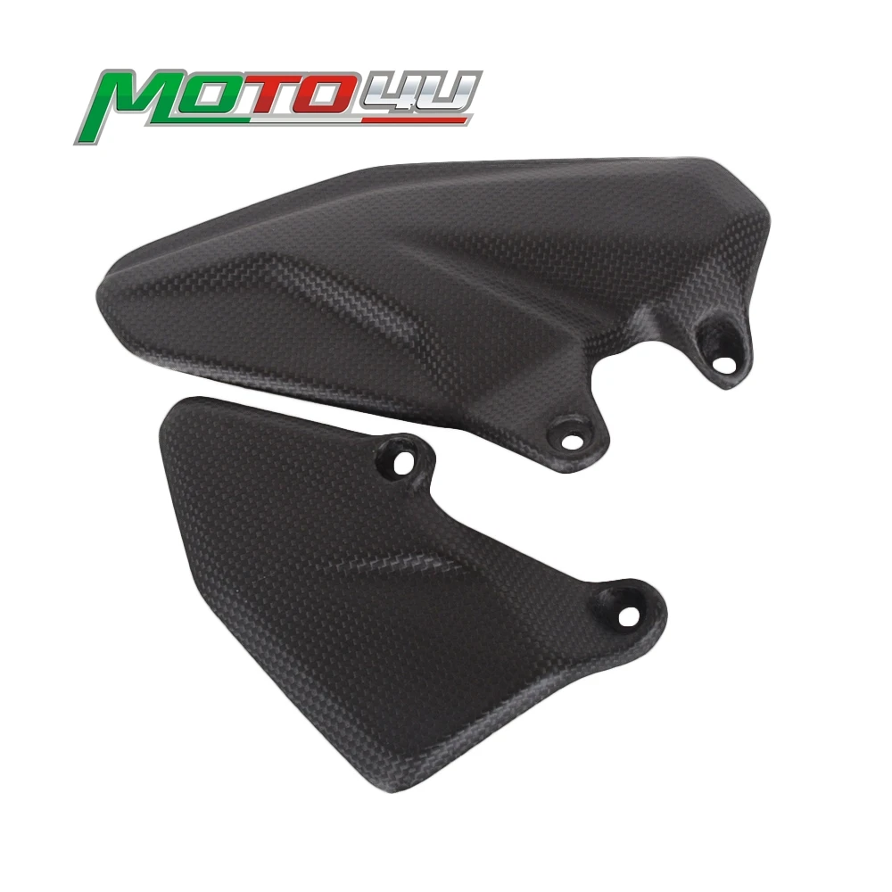 

New Carbon Fiber Heel Guard Set Foot Peg Protector Matte For DUCATI Multistrada V4/V4S/ V4 S Sport 2020-2021