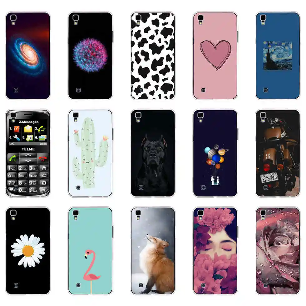 Soft TPU Silicone Case For LG X Power 5.3 Inch Fashion cute Pattern Back Cover For LG X Power K220 K220DS Phone Case