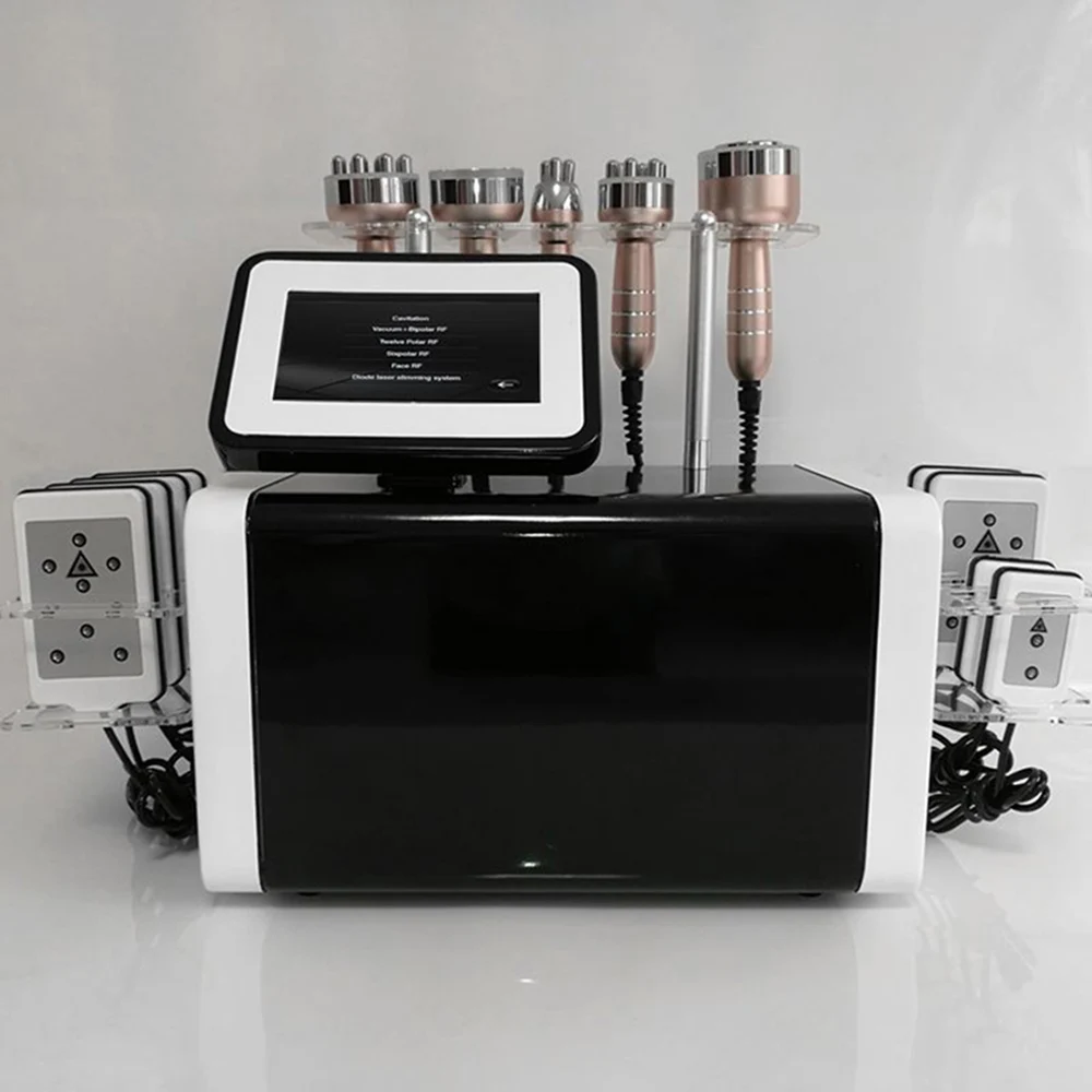 Cavitation RF Face Lift Fat Loss Radio Frequency Skin Tightening 40K Ultrasonic Slimming Machine Vacuum Liposuction Lipo Laser