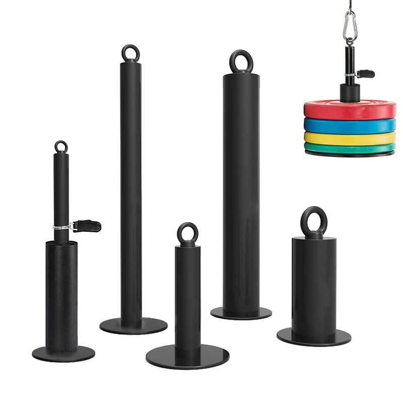 Fitness Loading Pin Pulley Cable Machine Attachments Dumbbell Disks Rack For Gym Home Weight Lifting Strength Training