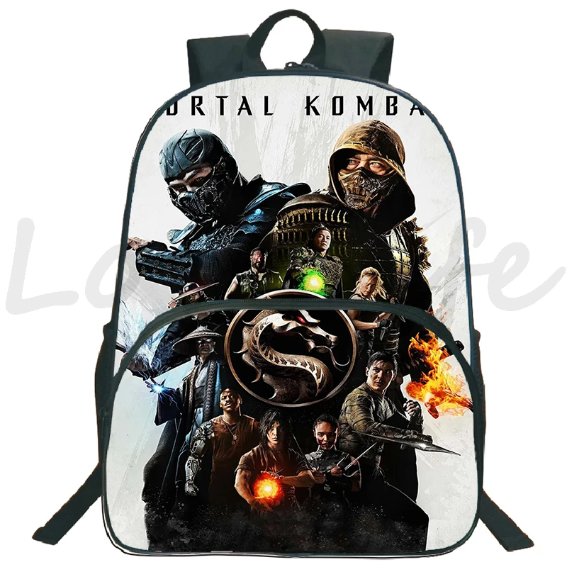 Newest Mortal Kombat Backpack For Boys Girls Bookbag School Backpacks Waterproof Book Rucksack Mochila Children School Bags Gift