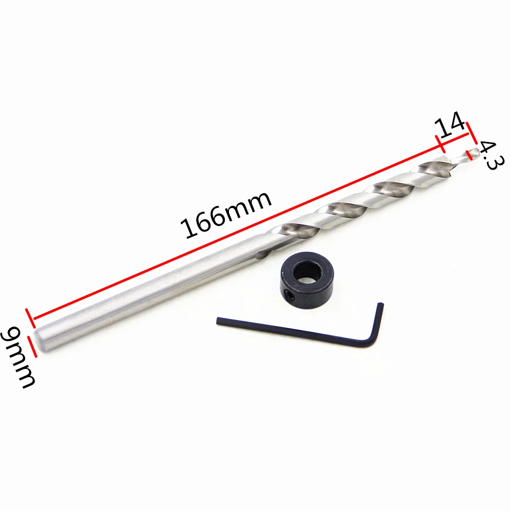 1 Cái 9Mm Mũi Khoan Bộ Mũi Khoan Xiên Khoét Lỗ Điện Dụng Cụ Gỗ Có Ngăn Gỗ Chamfer