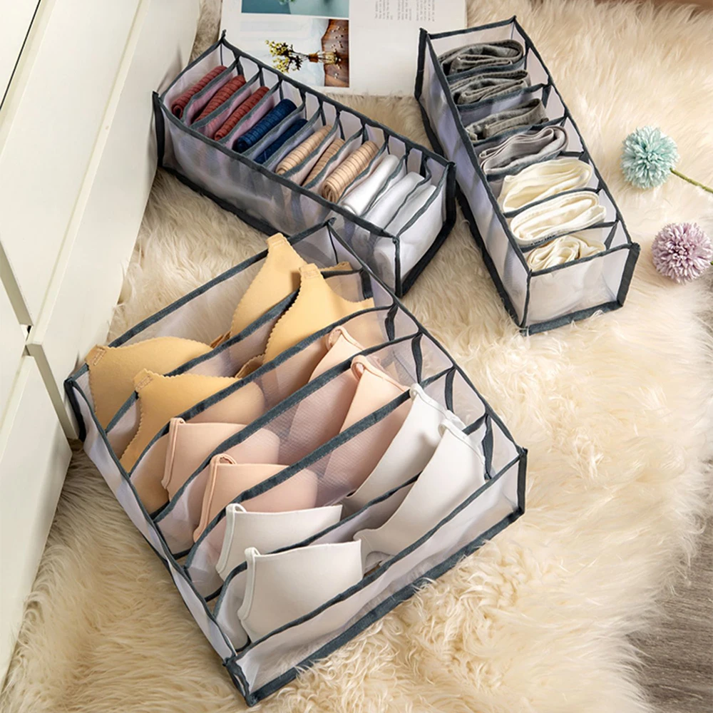 Underwear Bra Socks Panty Storage Boxes Home Organization Drawer Divider Home Dormitory Save Space