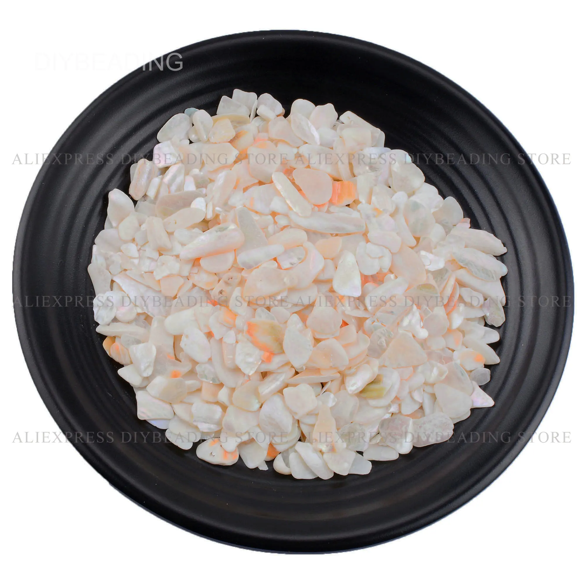 10-500g Inlay Embellishment/Nail Art Chips Lots Wholesale Undrilled Natural White Abalone Shell Irregular Chips for Jewelry