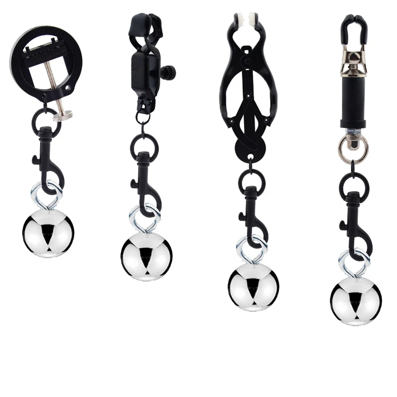 BDSM Game Nipple Bondage Nipple Clamps Sex Toys For Women Weight Ball Bondage Gear Stainless Steel Clips For Nipples Adult Games