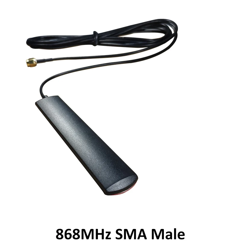 هوائي GSM 868 mhz 915mhz شريط لاصق 868 m التصحيح هوائي SMA-ذكر موصل الجوي 3 متر كابل 868 mhz 915 IOT انتينا