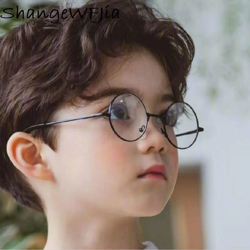 2021 NEW Round Children Glasses Frame  Baby Boys Girls Eyeglasses Frame Vintage Kids Clear Lens  Optical Spectacle 2-9 old