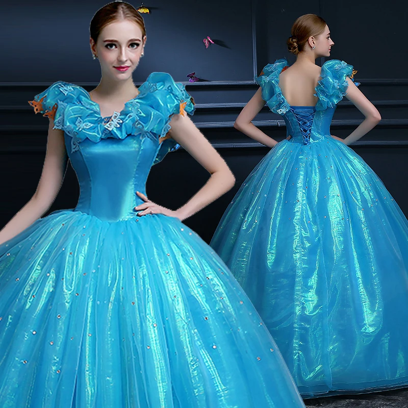 2024 Sky Blue Quinceanera Sweetheart ซาติน Quinceanera PLUS ขนาด Ball Gown Vestidos De Quinceaneras ที่กําหนดเอง