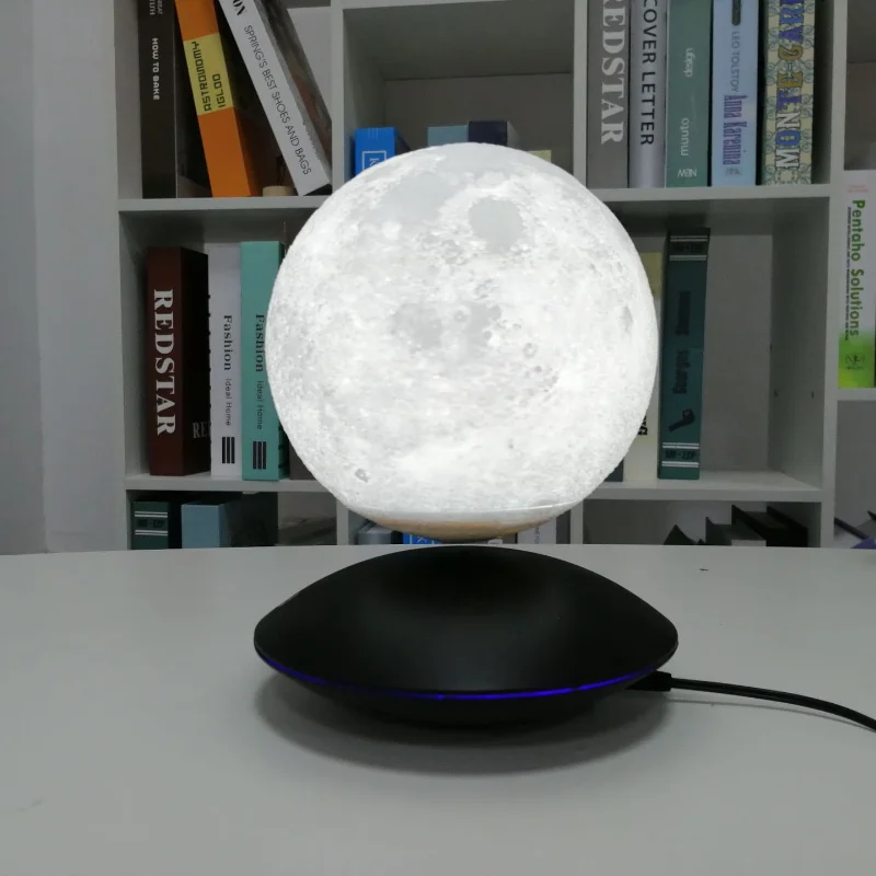 3d levitação magnética luz da lua criativo dia do professor presente de aniversário escritório quarto decoração de mesa luz lua