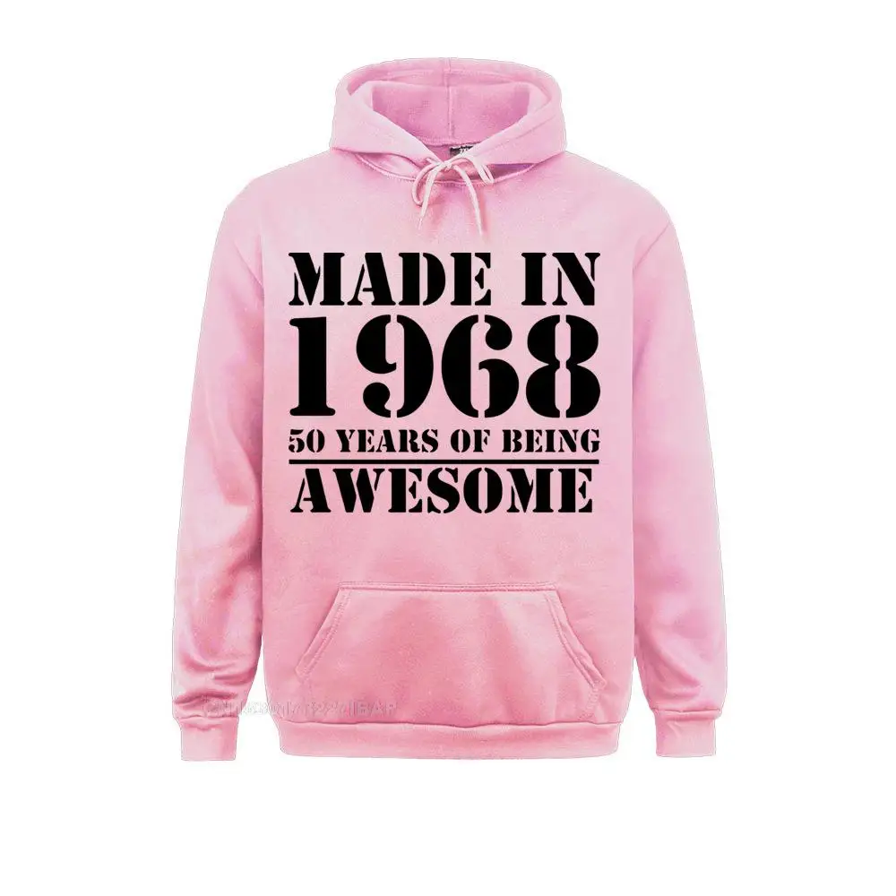 Men Made In 1968,Print Harajuku Hoodies Men's Kawaii Sunlight Sportswear 50 Years Of Being Print Harajuku Hoodies New