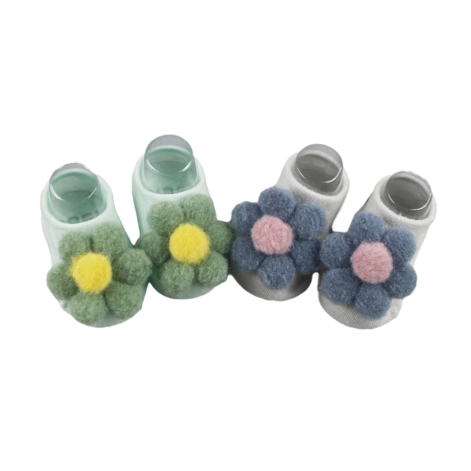 طفل رضيع طفل الفتيات المضادة للانزلاق قصيرة جوارب يمكن السير بها على الأرض لطيف ثلاثية الأبعاد زهرة أفخم تنفس بسط الكاحل جورب النوم ملابس ري...