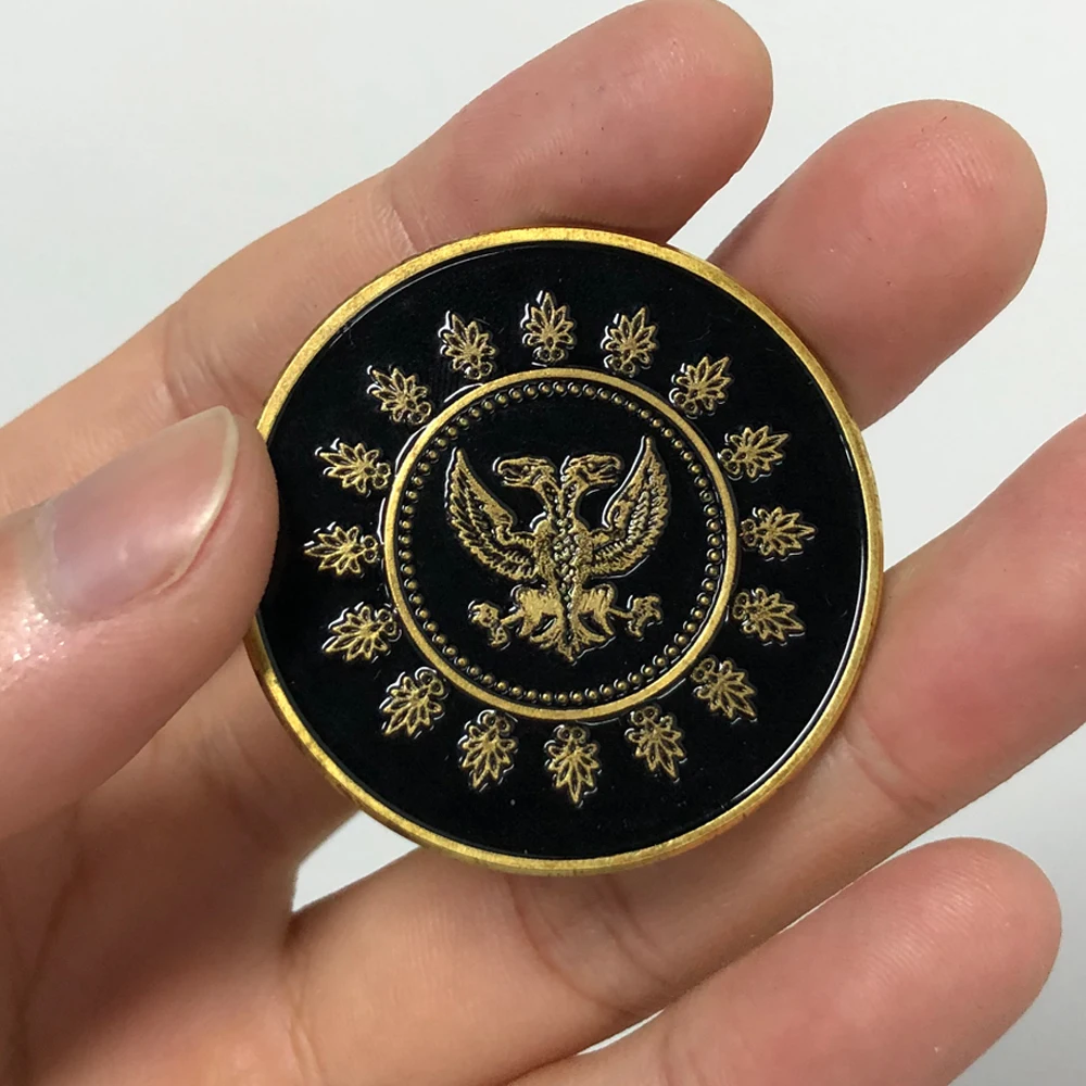 John Wick Continental Hotel Coin Cosplay Keanu Reeves Referee Metal Alloy Coins Adjudicator Fan Collection Gift Costume Props