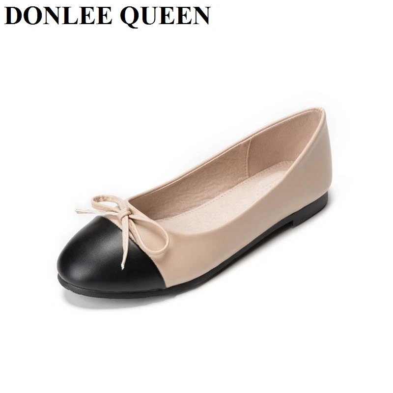 Big Size 42 Ballet Flats Shoes Women Slip On Soft Ballerina Female Work Shoes Black Beige Casual Shoe chaussure zapatillas mujer