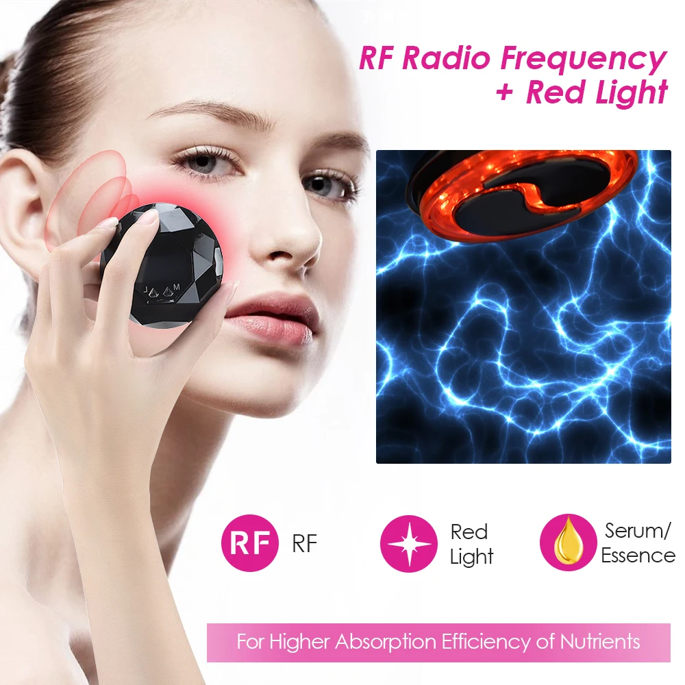 Rf Nâng Máy Máy Mát Xa Mặt Led Photon Trị Liệu Trẻ Hóa Mesotherapy Bộ Máy Ems Chống Nhăn Slim Beauty Thiết Bị