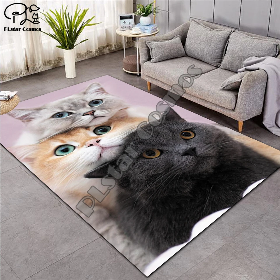 Dog/cat carpet Nordic Rug Soft Flannel 3D Printed Rugs Parlor Mat Area Rugs Anti-slip Large Carpet Rug Living Room Decor D-009