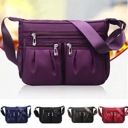 Borsa a tracolla diagonale in nylon Moda giovanile Versione casual Borsa a tracolla impermeabile di grande capacità da donna